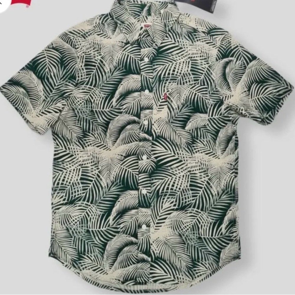 Levi Hawaiian cotton casual button-down Men’s￼ Shirt, Size XL Preowned